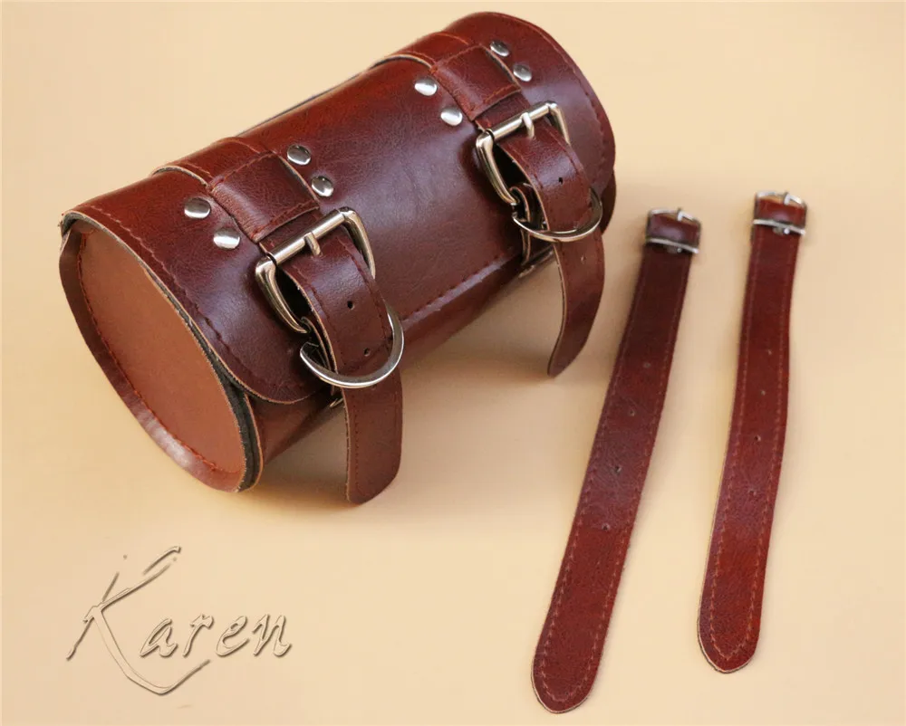 Мотоциклетная кожаная PU передняя вилка Хвостовая сумка для инструментов