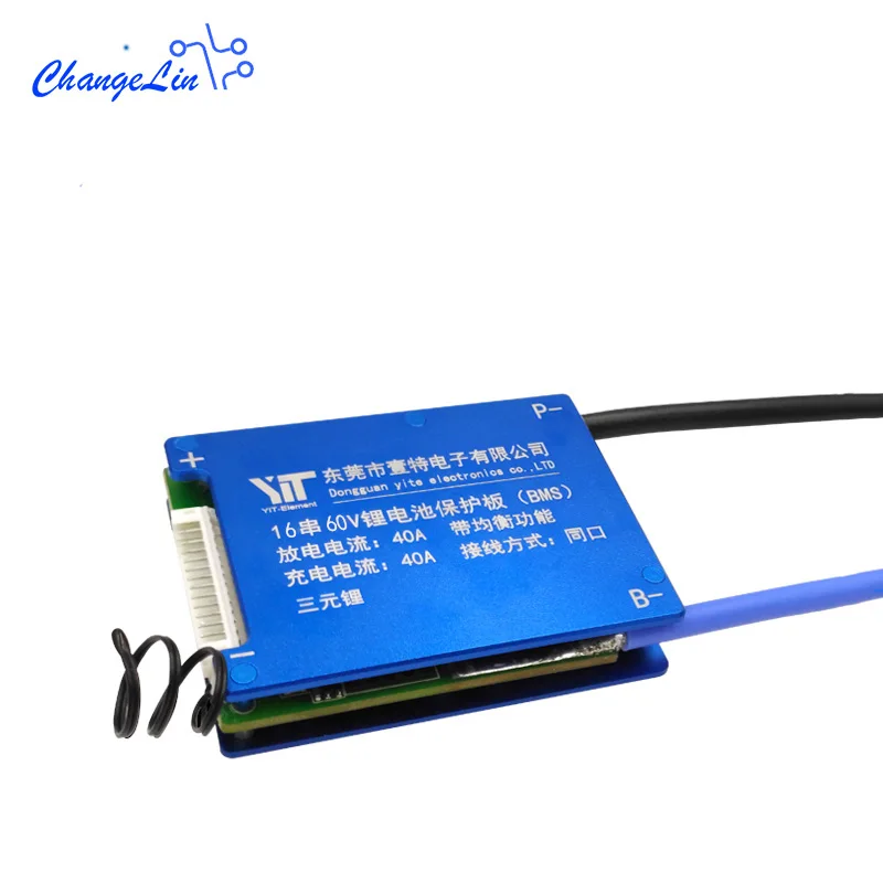 16S 60V BMS 18650 литий ионный аккумулятор Защитная панель Balanece водонепроницаемый