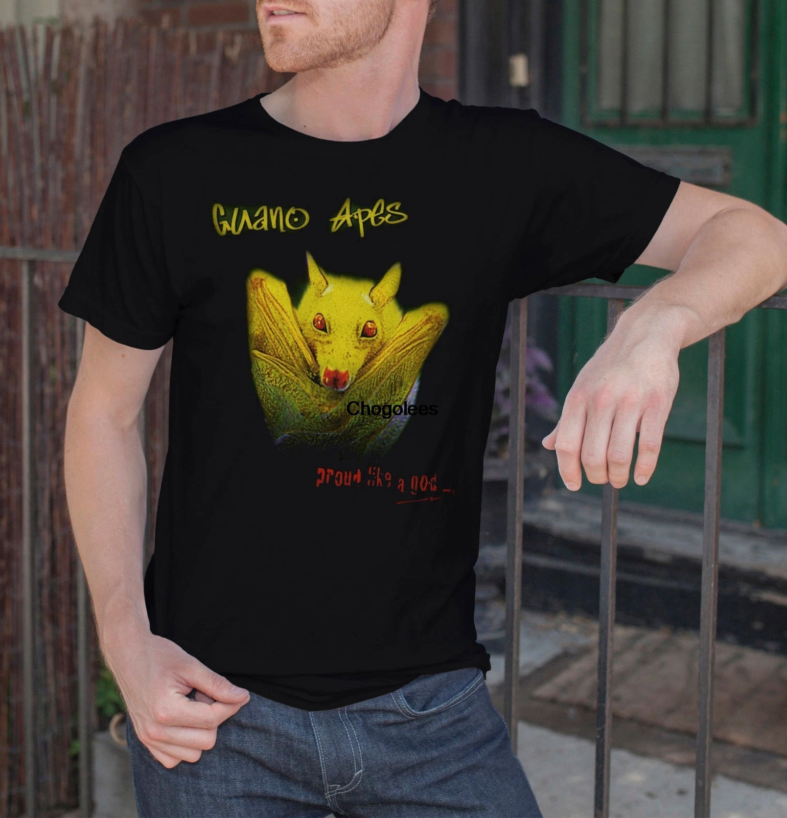 Мужская модная футболка гано запечатанные хлопковая гордится как Бог яркая