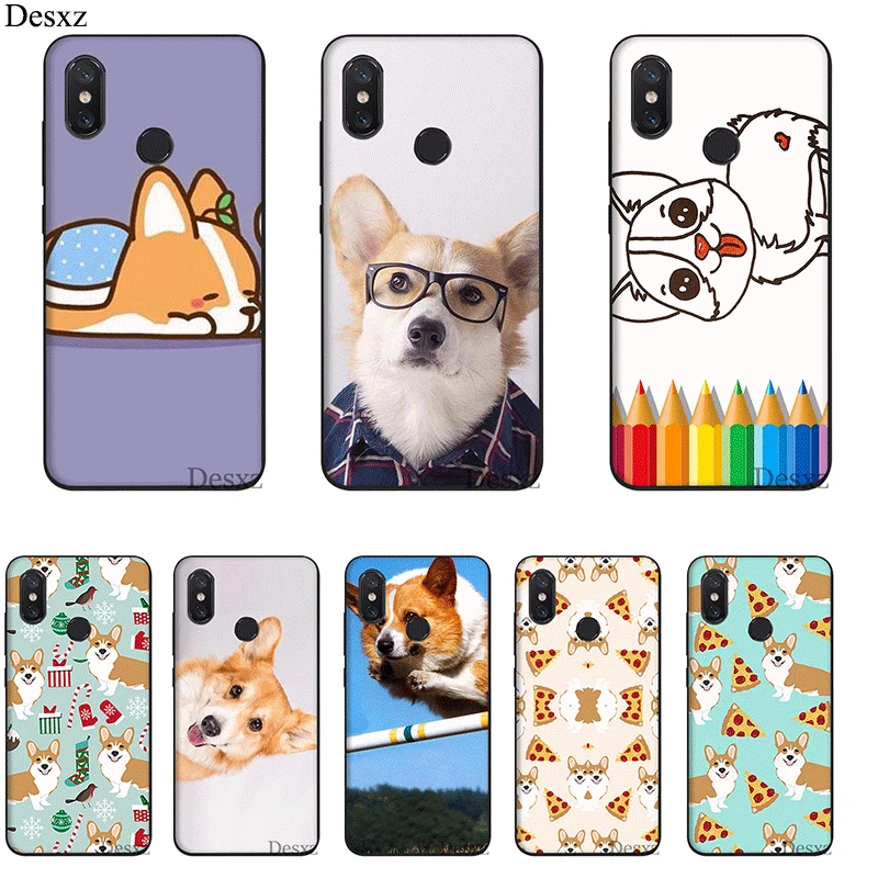 Мобильный чехол для телефона из ТПУ Xiaomi Redmi Note 4 4X5 6 7 Pro 5A крышка милый корги собака
