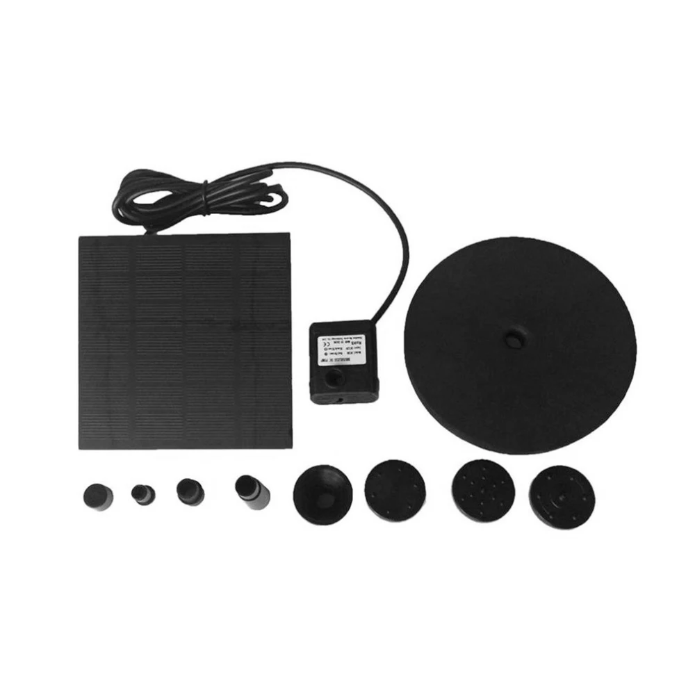 Водяной насос на солнечной батарее Birdbath Квадратный маленький пруд украшения