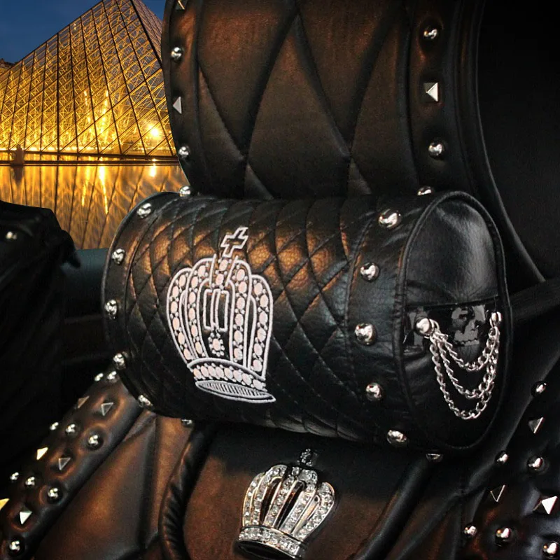 Автомобильные аксессуары Автомобильная подушка подголовник Корона Стразы