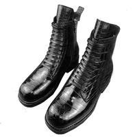 yinshang new arrvial men crocodile shoes male crocodile leather shoes men crocodile boots