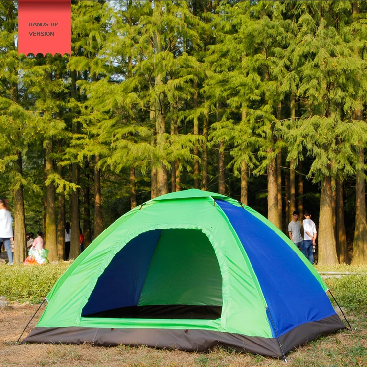 Barato Tienda De Campaña Portátil Para Exteriores, Tienda De Campaña Familiar De 3 A 4 Personas, Resistente Al Agua, Para La Playa, Techo, Gazebo