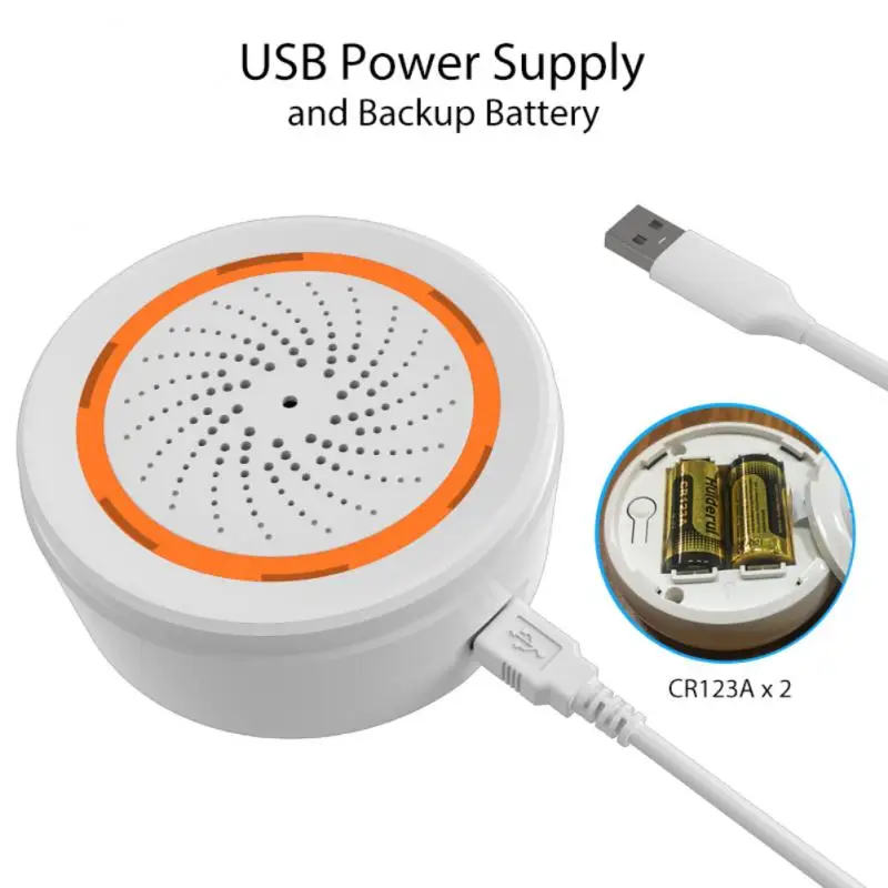 Сирена ZigBee NEO 3 в 1 с поддержкой Wi-Fi 90 дБ | Безопасность и защита