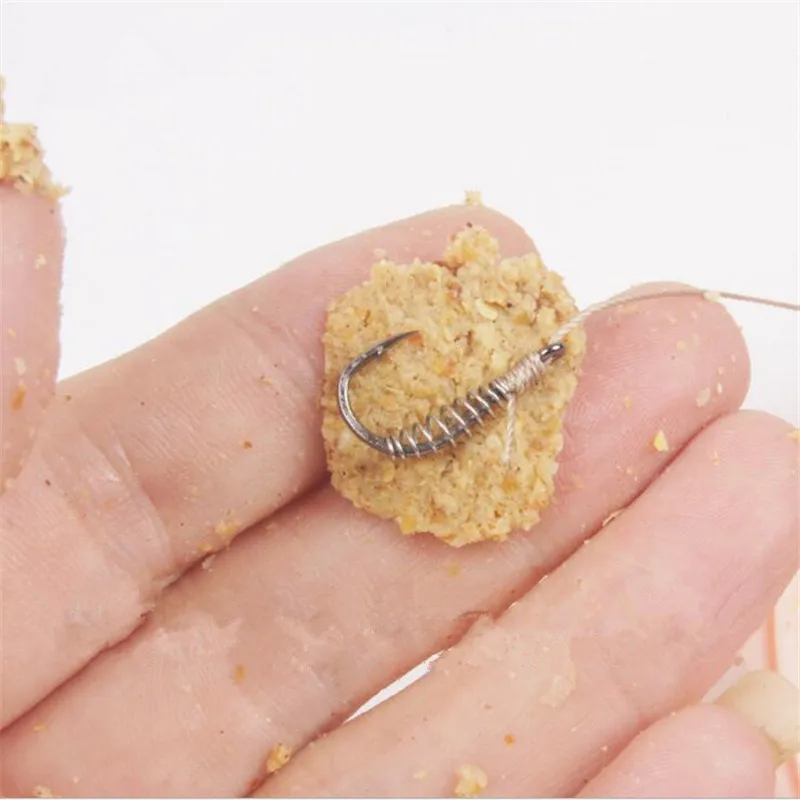 10 шт. Весна крючки колючие поворотный джиг карп рыболовные одинарный круг с