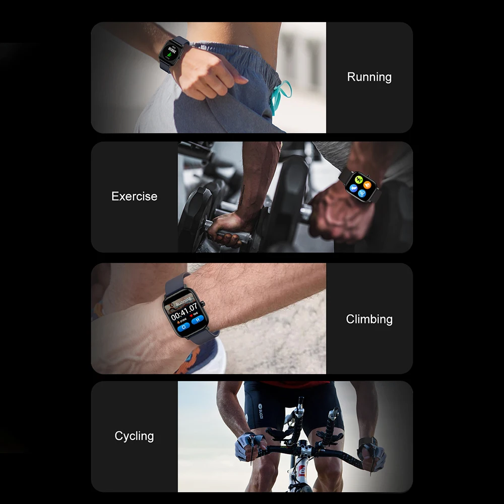 Senbono Smart Watch I10 For Men Fitness Tracker watch Sport Bluetooth Call Smartwatch Sleep Monitor IP67 Waterproof Square Dial |