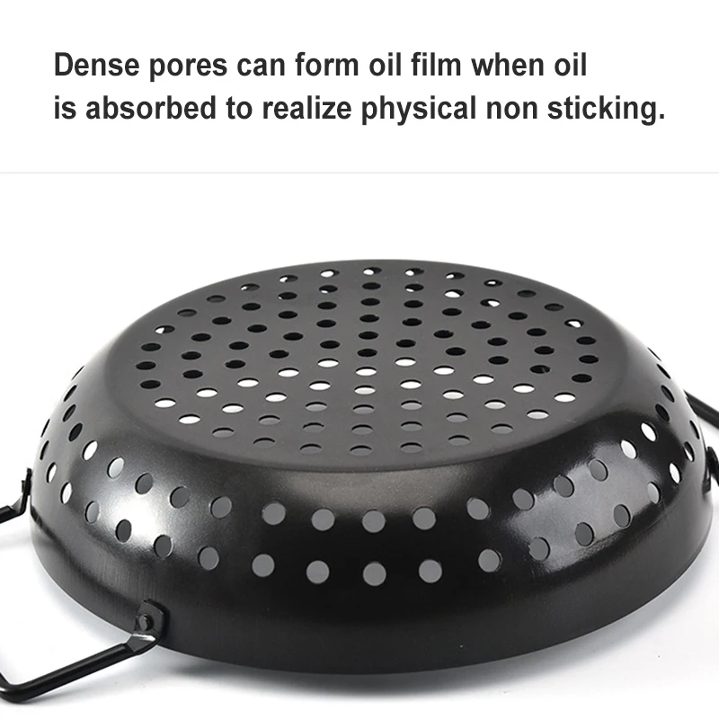 

Non-Stick Thick Steel Round/Square Shape Bakeware Pan with Two Helper Handles for Outdoor BBQ Kitchen Supplies TS2