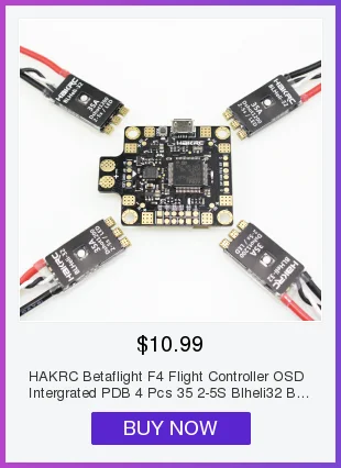 HAKRC гоночный Дрон F722 V3 Контроллер полета интегрированный OSD 5 в 9 в Dual BEC 50A 4 в 1 ESC Flytower