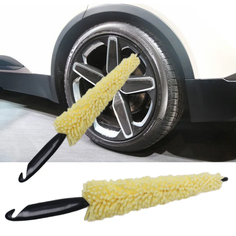 Carclean Brush Щетка для мытья автомобиля с ручкой, чистящие инструменты, вращающаяся Чистящая Щетка с водным приводом для автомобиля, мотоцикла, колеса, обода шины, щетка для автомобиля - Цвет: Carclean Brush