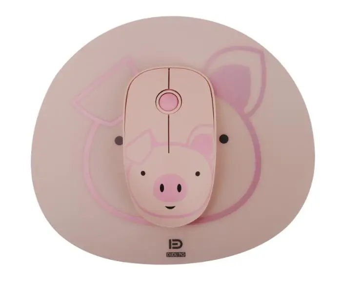 Mouse and pad Симпатичная Бесшумная беспроводная мышь и коврик 2,4 ГГц для девочек/детей, качественная оптическая мышь Ergonom для ноутбука/компьютера с usb-портом - Цвет: Mouse and pad