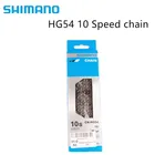 Цепь скоростная SHIMANO CN HG54 10S, 116120 л, звено для горного велосипеда, дорожного велосипеда, CN-HG54, звеньев