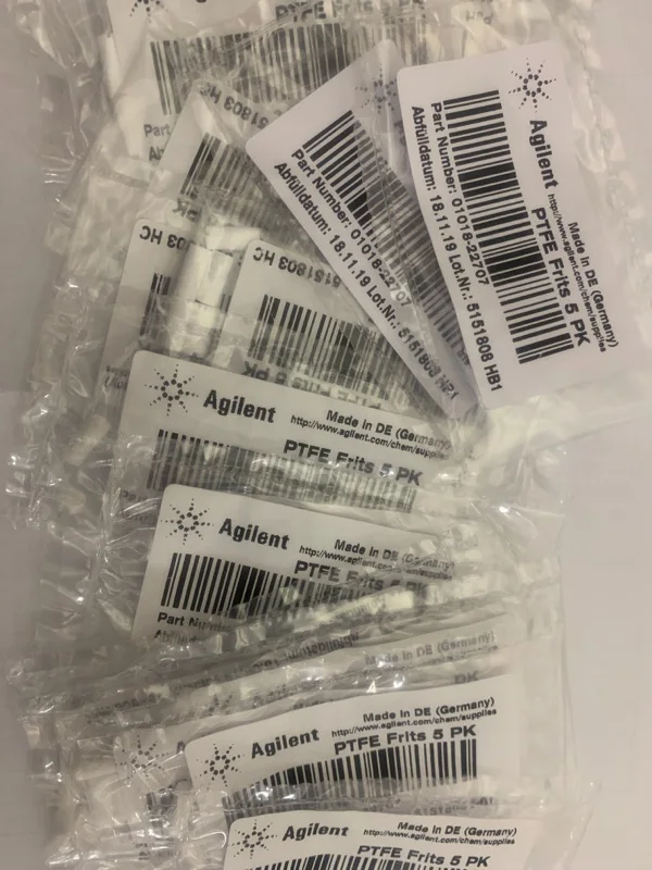 FOR Agilent Filter Whitehead 01018-22707 PTFE Frits 5PK