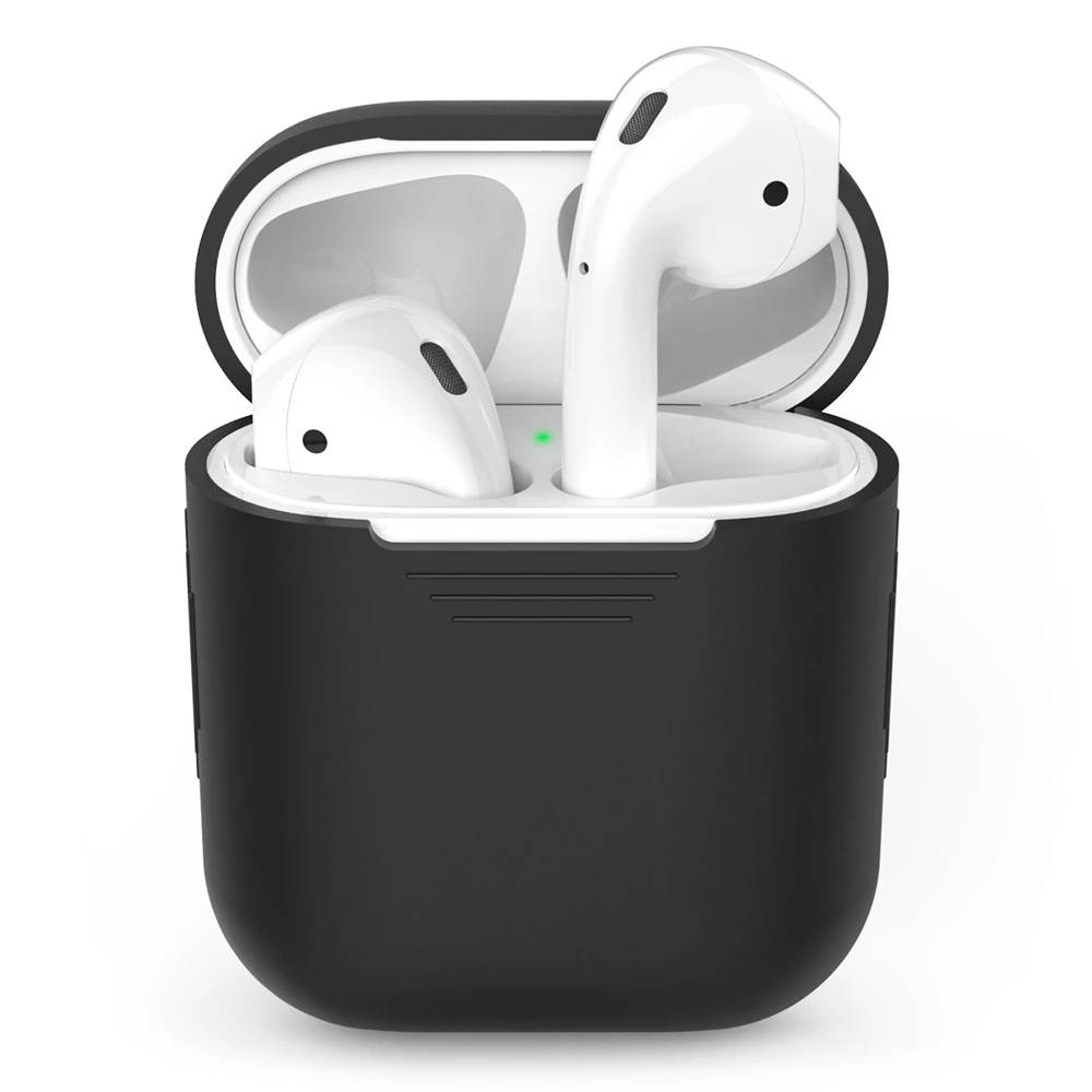 

Мягкий силиконовый чехол для Airpods 1/2, защитный чехол для беспроводных Bluetooth наушников Apple Airpods 2, 1, футляр для зарядки Air Pods