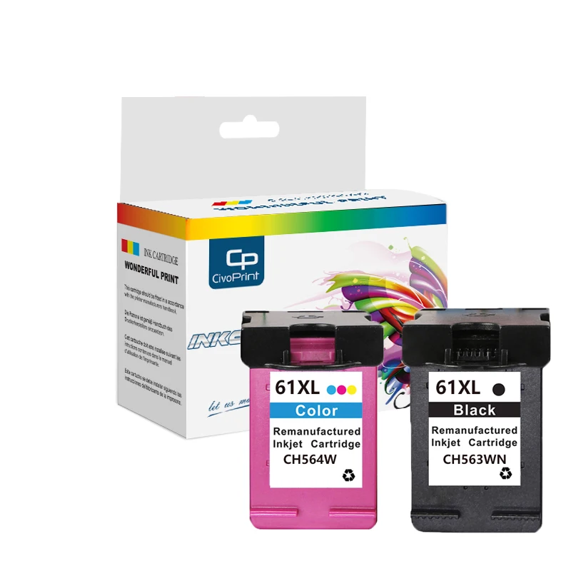 Civoprint 61xl совместимый для hp 61XL чернильный картридж 61 xl Envy 5530 Deskjet 2540 1050 2050 2510 3050 3054 3000