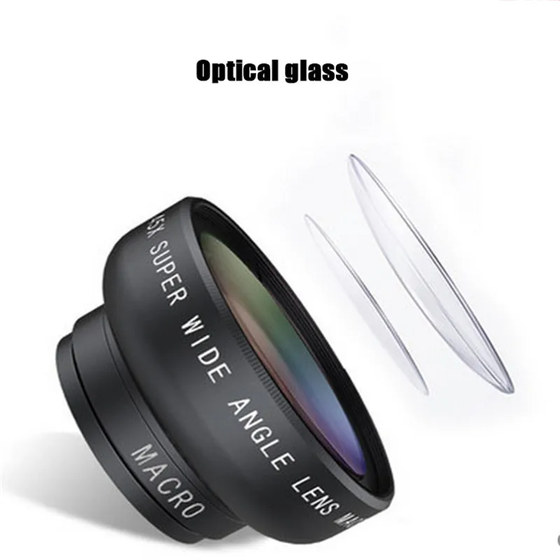 HD Универсальный штатив объектив 0.45X широкоугольный Макро 2 в 1 сотовые телефоны