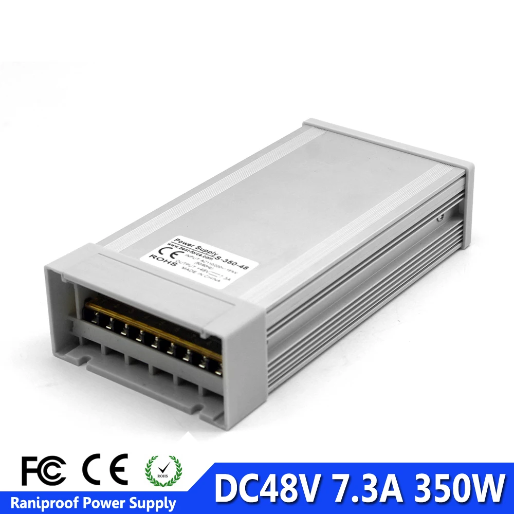 Наружный выключатель питания DC48V 350 Вт Трансформатор 110 В 220 переменного тока в