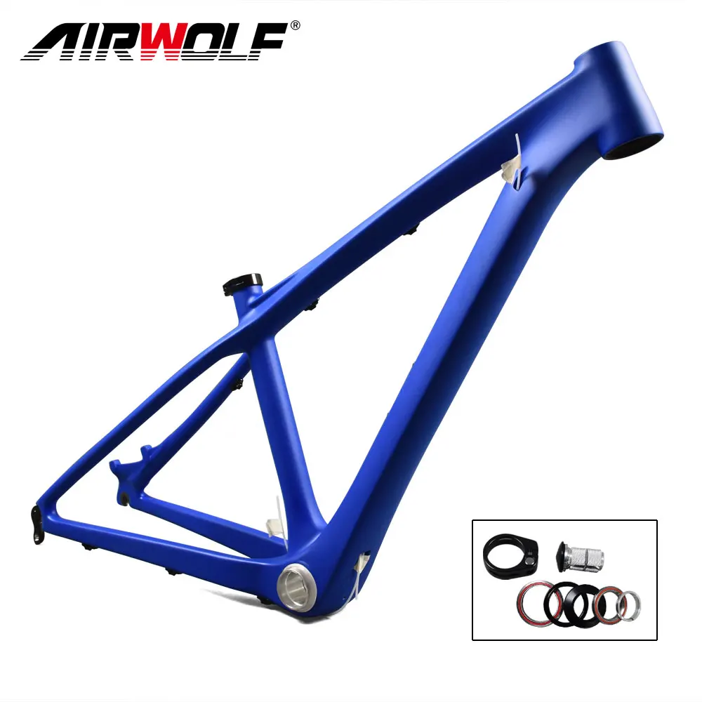 

AIRWOLF Carbon Mtb Frame 26er Only 14 Inch For Child/kids Cycling Mountain Bike Frames Lightweight Black Blue Green OEM Colors