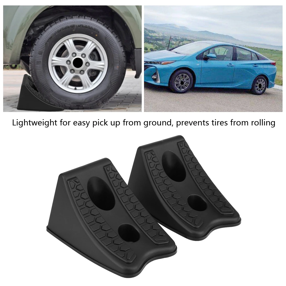 2pcs Car Anti-slip Block Rubber Tyre Slip Stopper Wheel Alignment for car trailer truck or other wheel tire of vehicle | Автомобили и