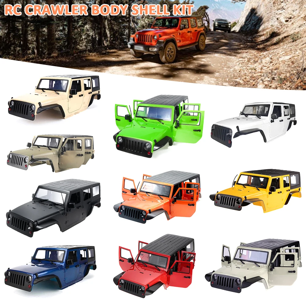

Unassembled 12.3inch 313mm Wheelbase Body Car Shell for 1/10 RC Crawler Axial SCX10 & SCX10 II 90046 90047 Jeep Wrangler