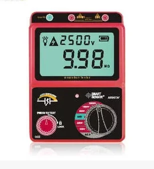 

New 100-2500V Insulation Resistance Tester Meter Digital Megohmmeter AC / DC Voltage Tester ohm Meter AR907A+