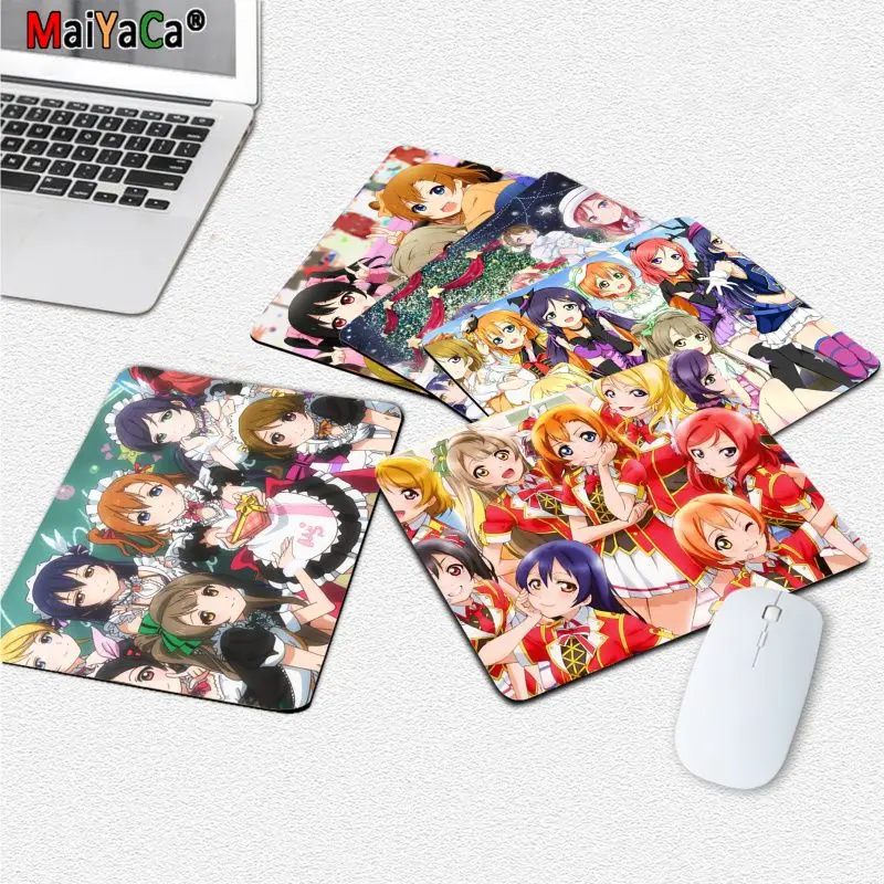 

MaiYaCa New Design Love Live! Sunshine!! Anime Anti-Slip Durable Silicone Computermats Top Selling Wholesale Gaming Pad mouse