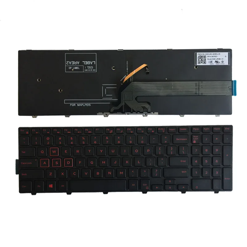 

US keyboard For Dell Inspiron 15-5577 5576 5749 7557 7559 3541 3542 3543 5542 5545 Laptop English Keyboard With Backlit/frame