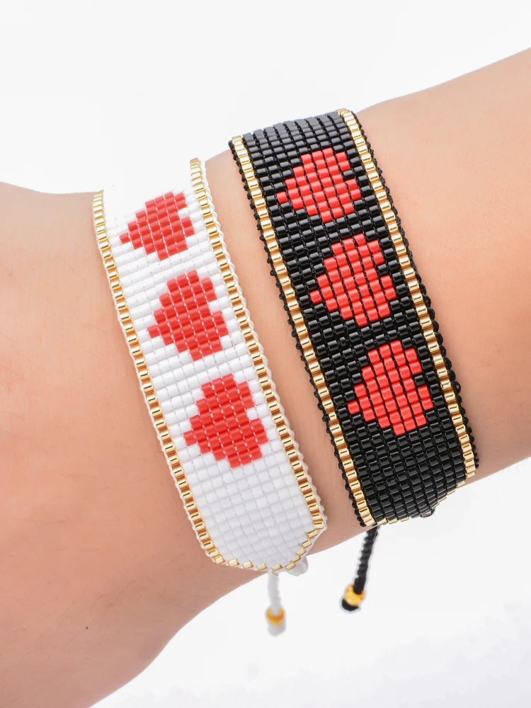 Модные очаровательные браслеты с сердечком для женщин Delica Beeds и вечерние невесты