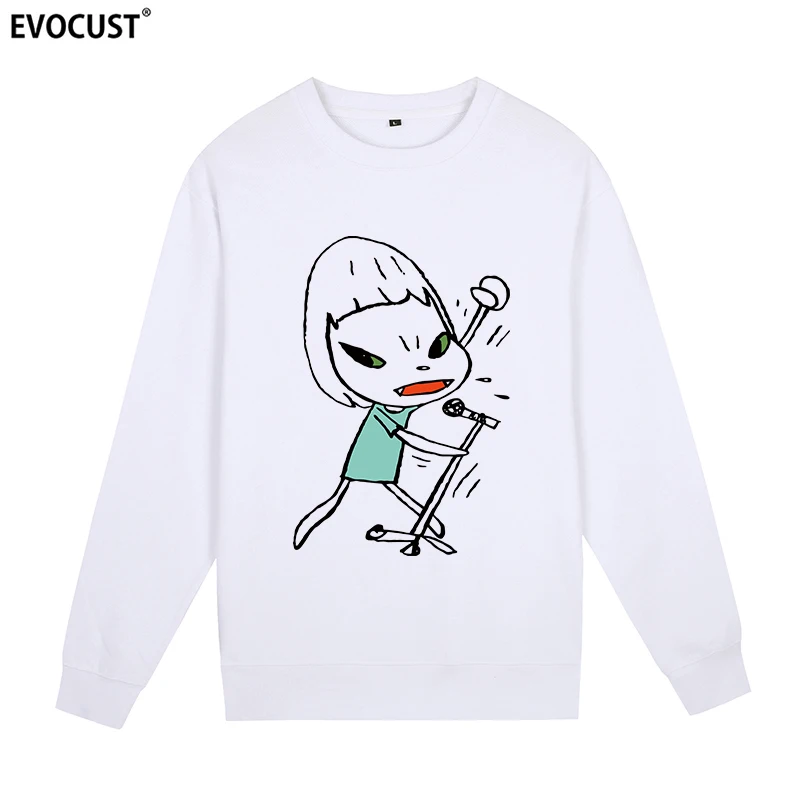 

Yoshitomo Nara Japanese Anime Cartoon Sweatshirts Hoodies men women Skate unisex Combed Cotton