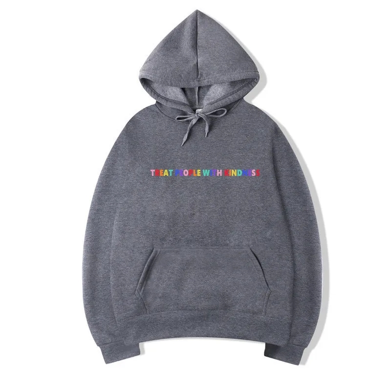 T146A-Deepgrey Мужские толстовки с капюшоном в стиле Гарри Стайлз радужного цвета tpwk, унисекс, зимние толстовки с капюшоном в стиле Харадзюку для мальчиков, мужская одежда - Цвет: T146A-Deepgrey