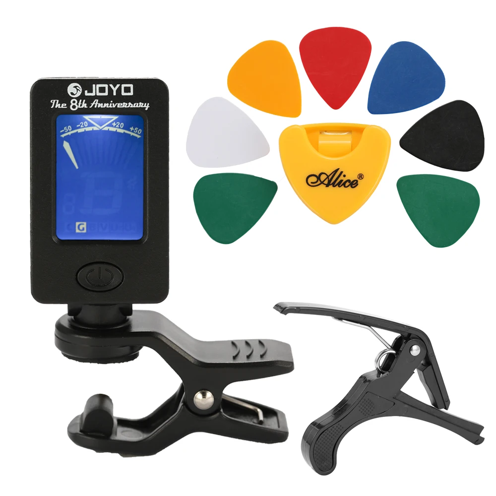 

Аксессуары для гитары инструмент для настройки гитары Kit тюнер Capo держатель медиатора 7