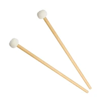 2pcs maple cymbal timpani mallets gong drum felt hammer with soft felt head percussion musical instrument accessories parts