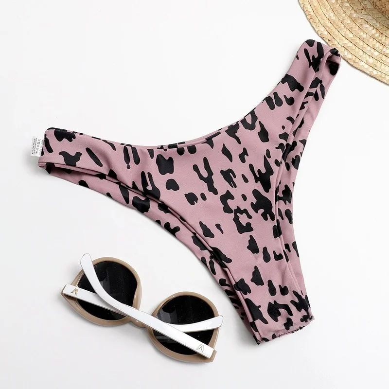 

2021 New Swimsuit Bikini Print Leopard Sexy Swimsuit Two Piece Set