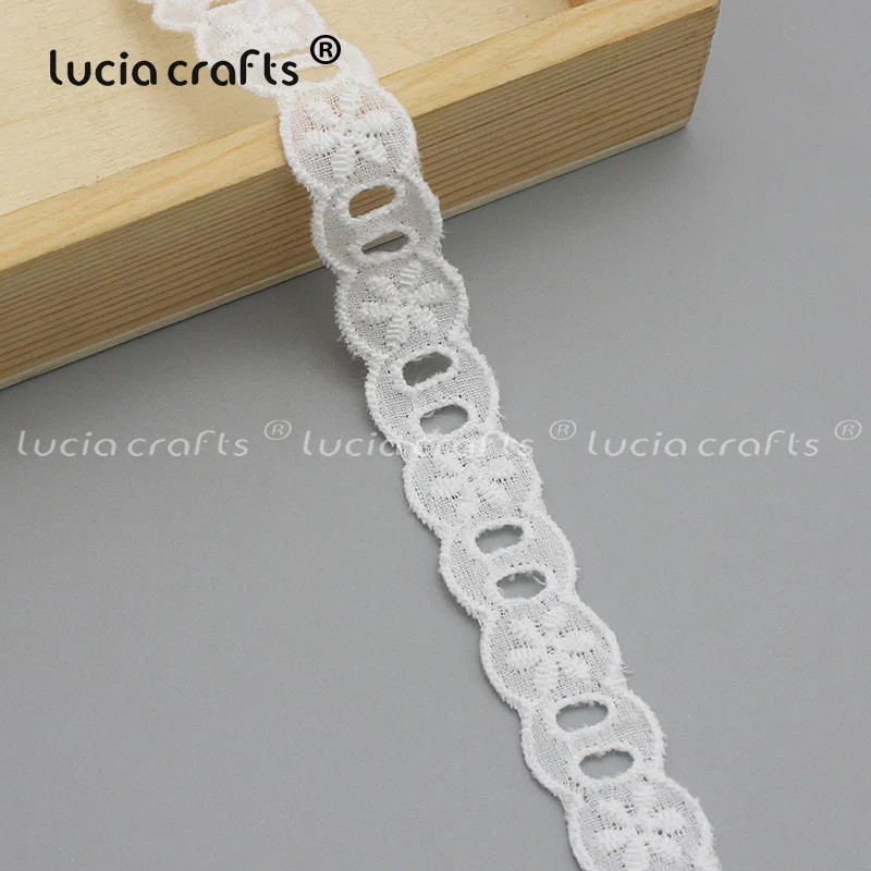 Lucia Craft 2 ярдов/партия белые кружевные ленты разных размеров материал ручной