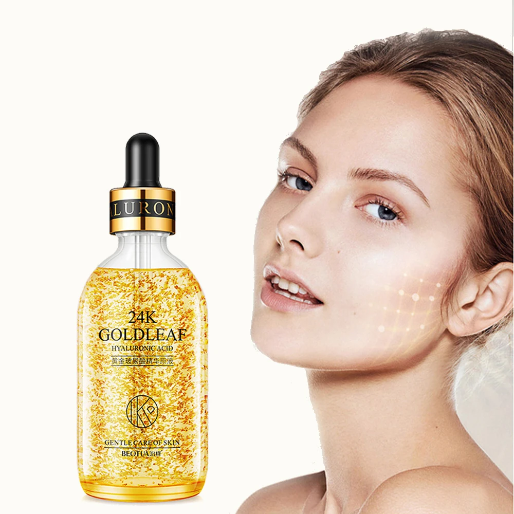 

24K Gold Anti-aging Wrinkle Hyaluronic Acid Serum Oil Control Moisturizing Niacinamide Face Essence Shrinks Pores Firm Face Care