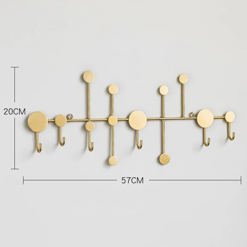 Черный/золотой настенный крючок для хранения в скандинавском стиле креативный