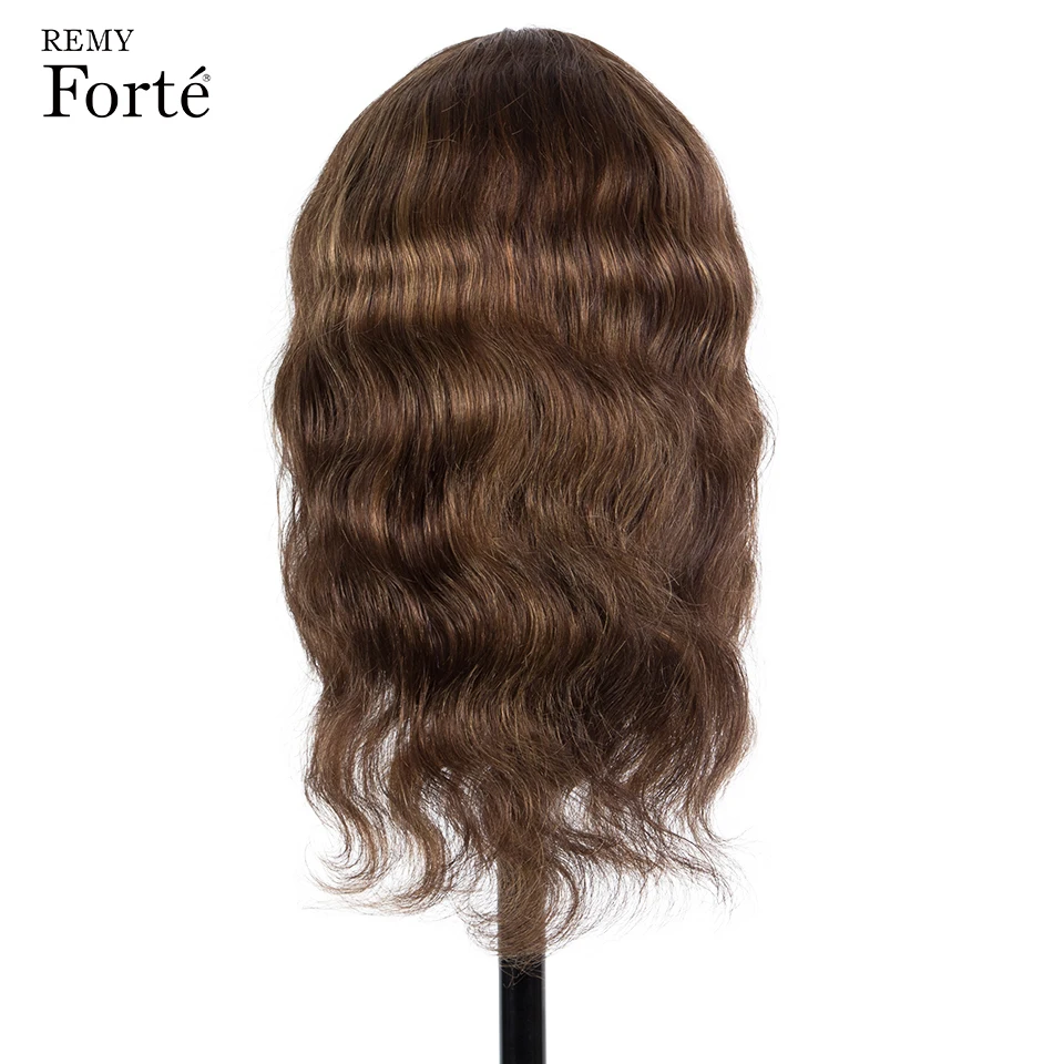 Парики из человеческих волос для женщин парики с волнистыми волосами челкой