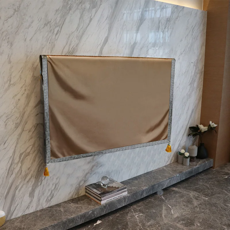

TV Dust Cover Luxury Pure Weatherproof Dust-proof Protect LCD LED Plasma Television Tissue Table Runner Cloth Mat Cushion Cover