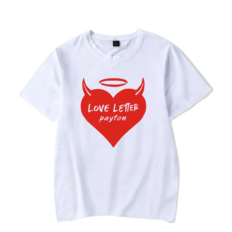 Love Letter Payton T Shirt Fashion Couples T-shirt Summer Unisex T Shirt Men Women Harajuku Hip Hop T Shirt Payton Moormeier Tee