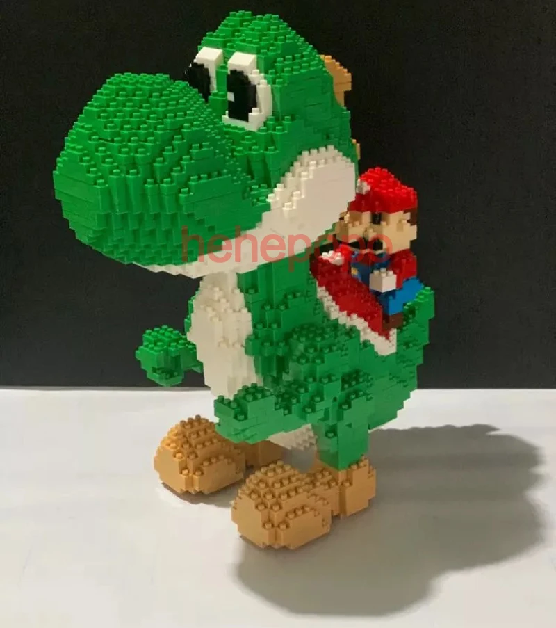 2000 шт. 9020 мини блоки Yoshi большой размер модели конструктор Марио Аниме DIY строительные игрушки Juguetes модель аукциона игрушки детские подарки