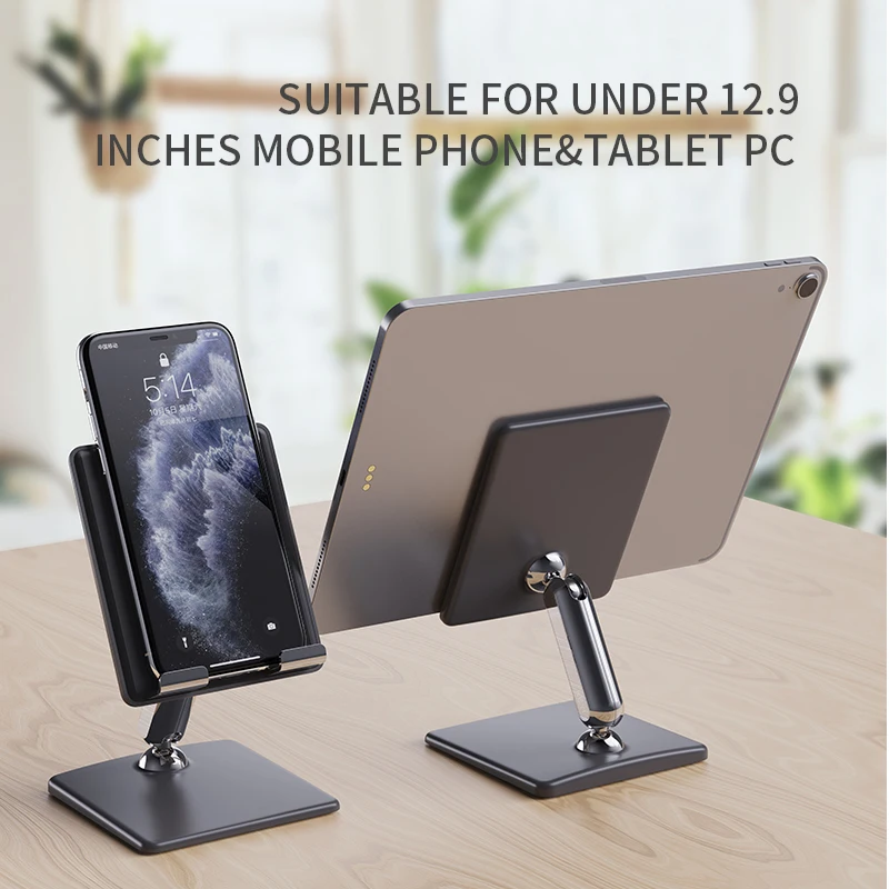 

Adjustable Advanced Part Metal Tablet Stand Multi-Angle Non-Slip Desk Tablet/Phone Holder for iPad Tab Switch (Up to 14")
