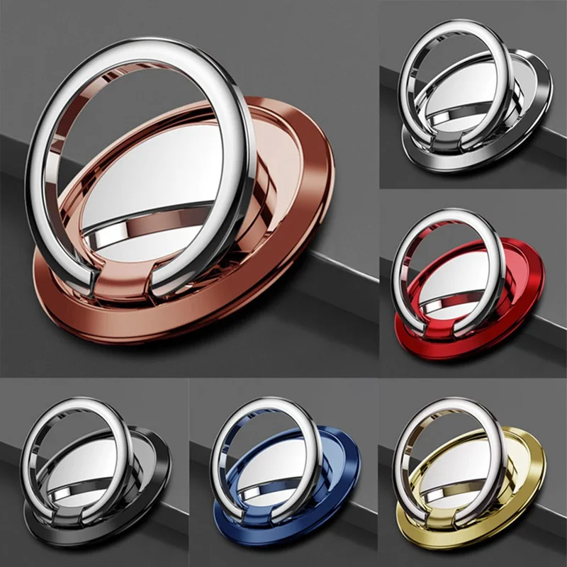 luxury spin rotatable phone holder 360 degree rotatable magnet metal finger ring smartphone socket for magnetic smartphone stand free global shipping