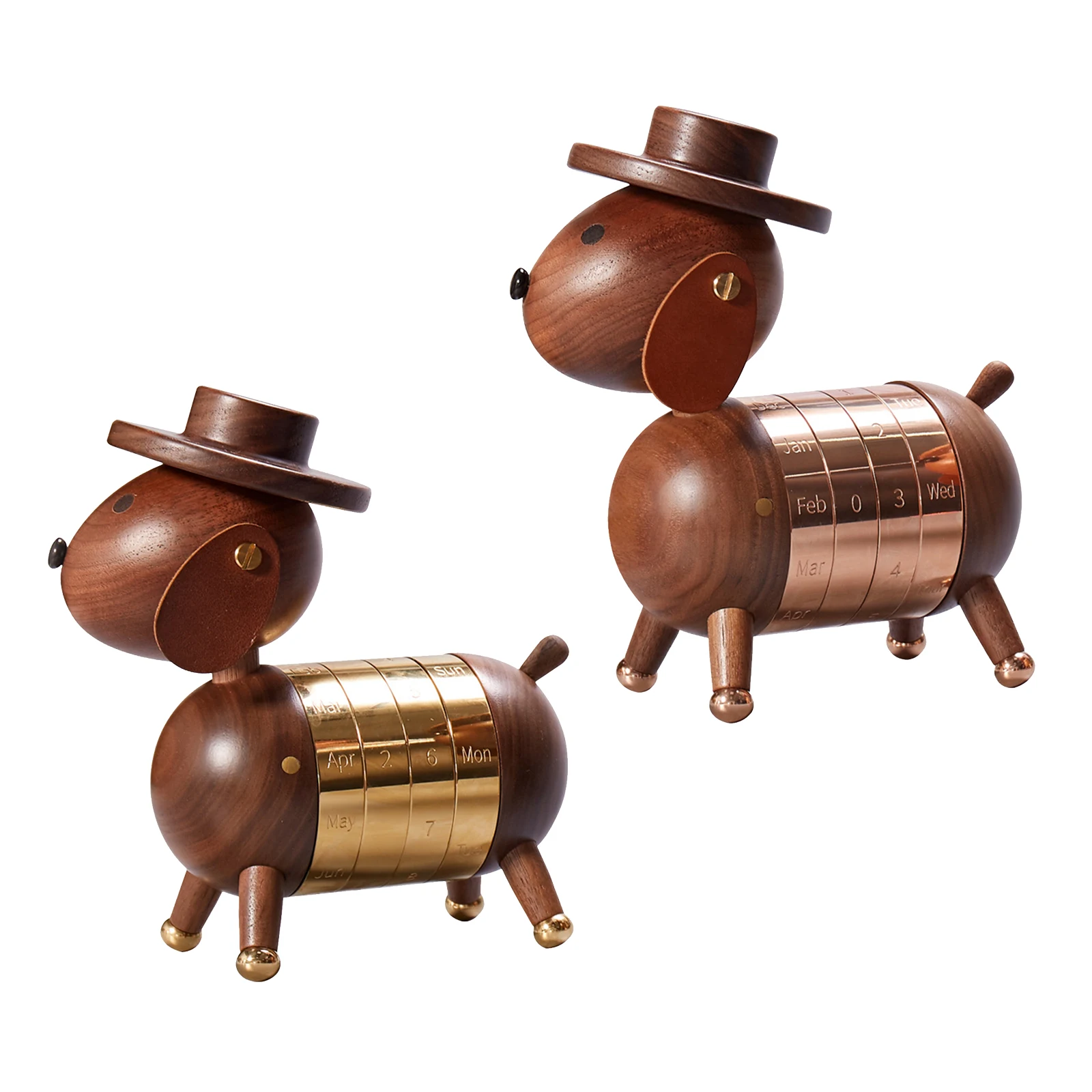 

European Dog Shaped Calendar Gifts Toys Office Living Room Decoration Crafts