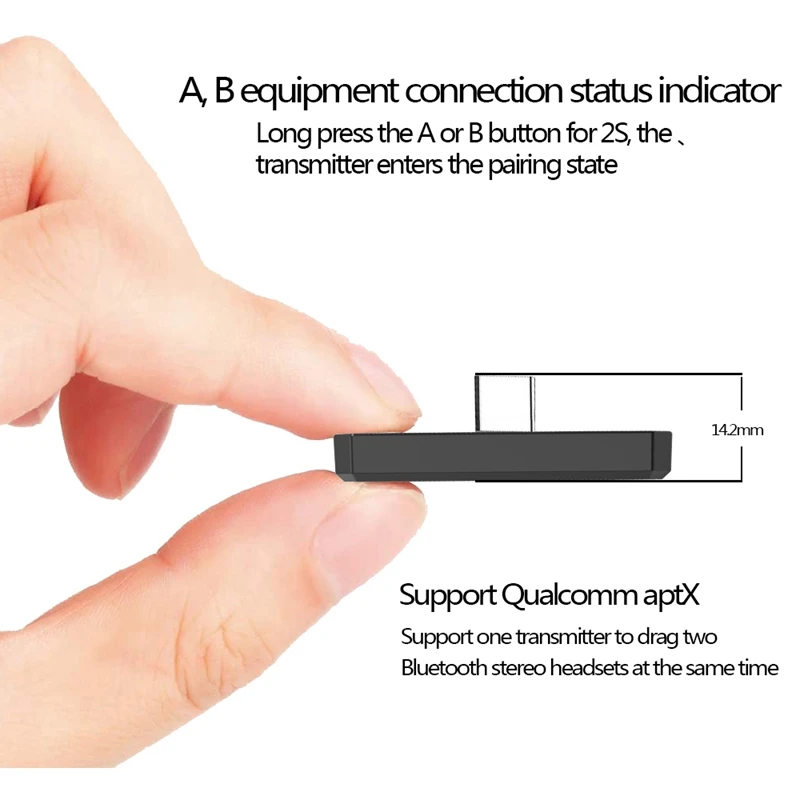 

Wireless Bluetooth o Type-C Transmitter Receiver Adapter Converter for Nintendo Switch Game Console /PS4 /PC