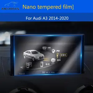 Nano explosion-proof HD tempered film GPS  Car Accessories For Audi A3 2014 2015 2016 2017 2017 2019 2020