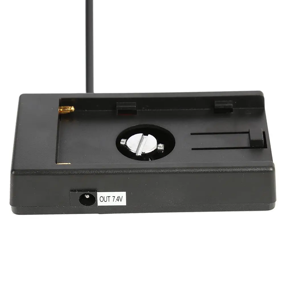 

Адаптер для аккумулятора с пластиной с пряжкой w/7,4 V DC5, 5 2,1 мм штепсельная Вилка для Sony NP-F Series NP-F970 F960 F770 F750 F570 F550 зарядное устройство