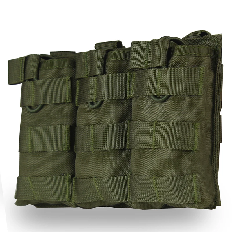 Тактическая Сумка Aolikes MOLLE с тройным открытым верхом для магазинов быстрый AK AR M4