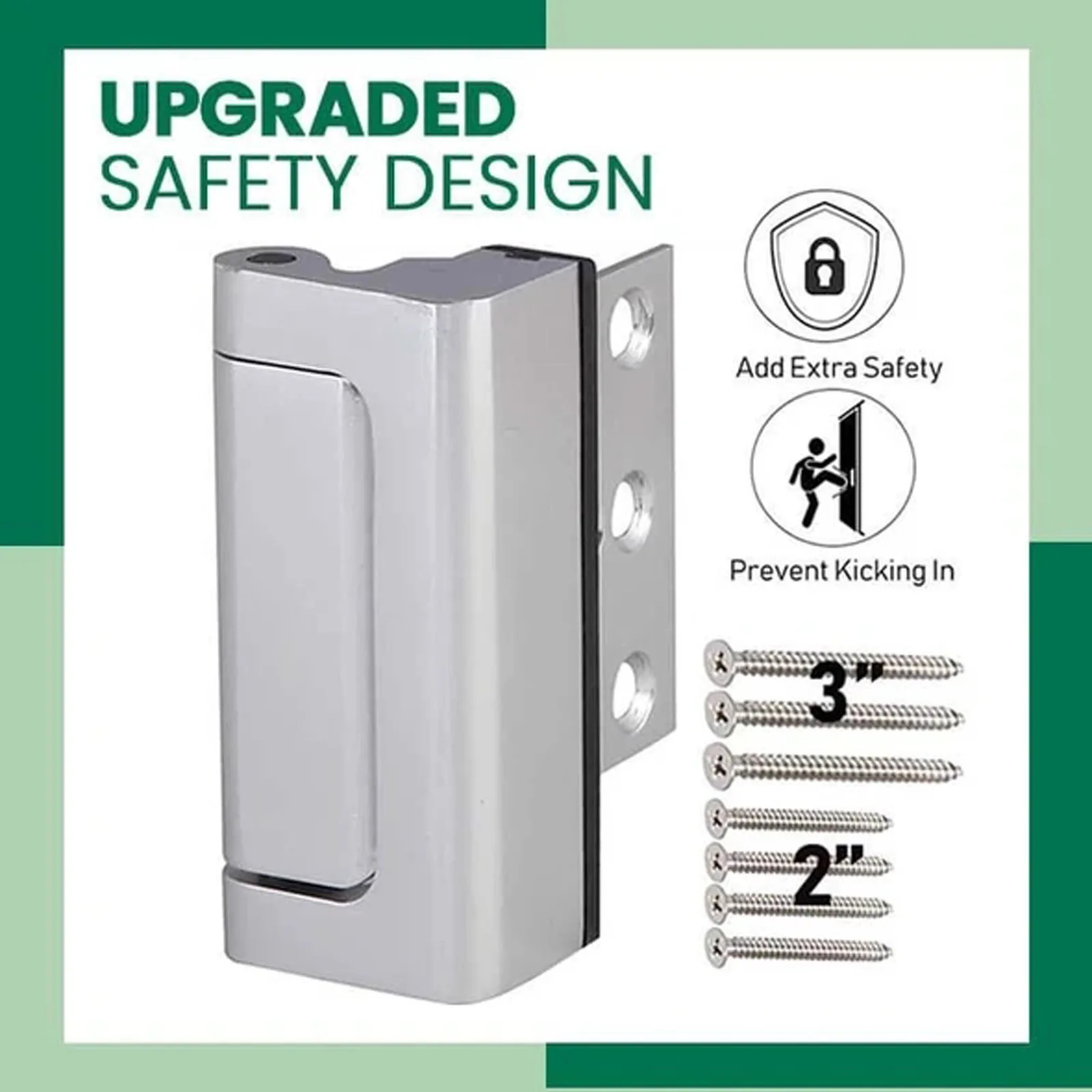 

Reinforced door lock Home Security Door Lock Childproof Door Reinforcement Lock Night Safe Solid Lock For Inward Swinging Door