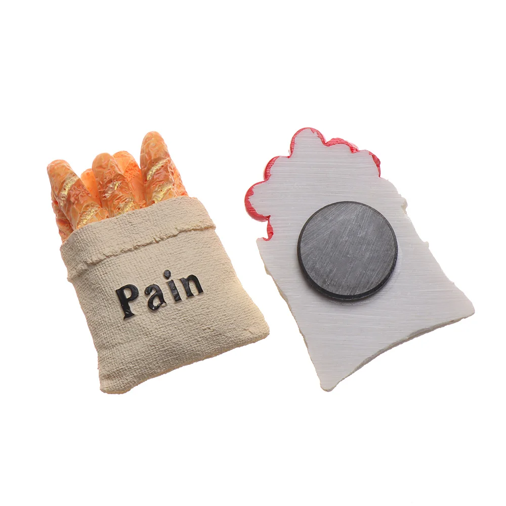 1 шт. 3D смолы магнит на холодильник мультфильм еда Форма яйцо молоко магнитные