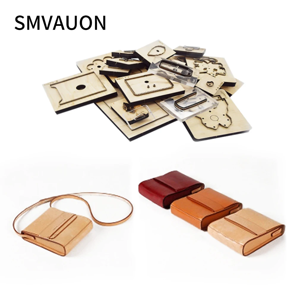 

Die Cut Wood Mold Folding Wallet Business Bag Diy Handmade Fashion Card Bag Suitable For Die Cutting Machines